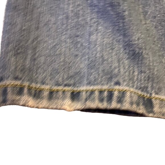 Rare VTG Y2K Southpole Embroidered Wide Leg Straight Denim Jeans Size 30 x 32 - Picture 11 of 15